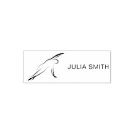 Pilates Pose Side Bend Permastempel