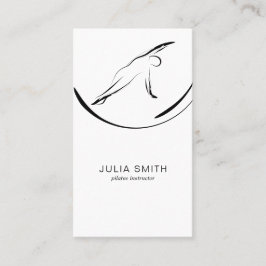 Pilates Pose Side Bend Visitenkarte