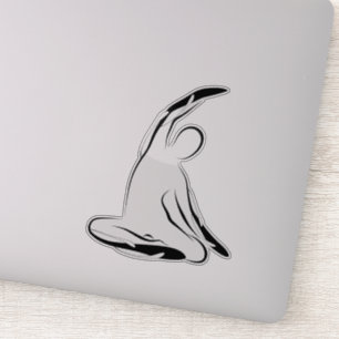 Pilates Poseaufkleber Aufkleber