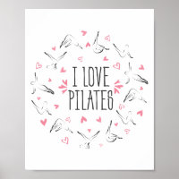 Pilates Posen in Form einer LIEBE I PILATES