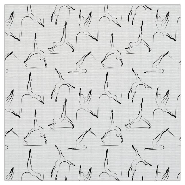 Pilates-Posen Stoff (Muster)