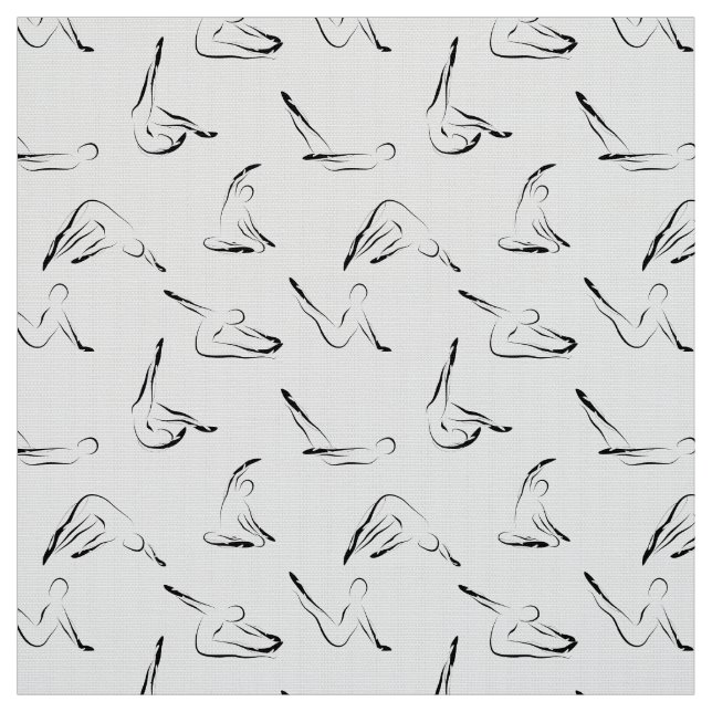 Pilates-Posen Stoff (Muster)