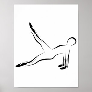 Pilates Poseplakat Poster
