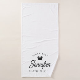 Pilates Prinzessin Einfach Moderne Chic Badehandtuch