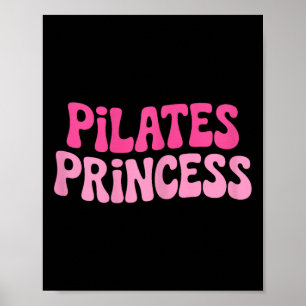 Pilates Prinzessin Meditation Fitness Yoga Poster