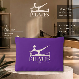 Pilates Reformer-Lila und Blassrosa Zubehörtasche