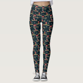 Pilates-Reformer-Weihnachtsmann nahtlose Weihnacht Leggings