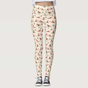Pilates Reformer Weihnachtsmann nahtlose Weihnacht Leggings