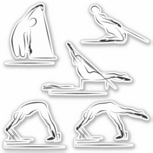 Pilates Scrapbook Stationery Stickers Aufkleber