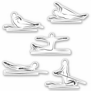 Pilates Scrapbook Stationery Stickers Aufkleber