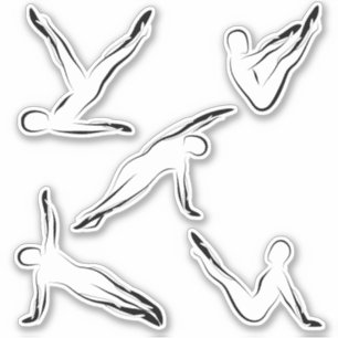 Pilates Scrapbook Stationery Stickers Aufkleber