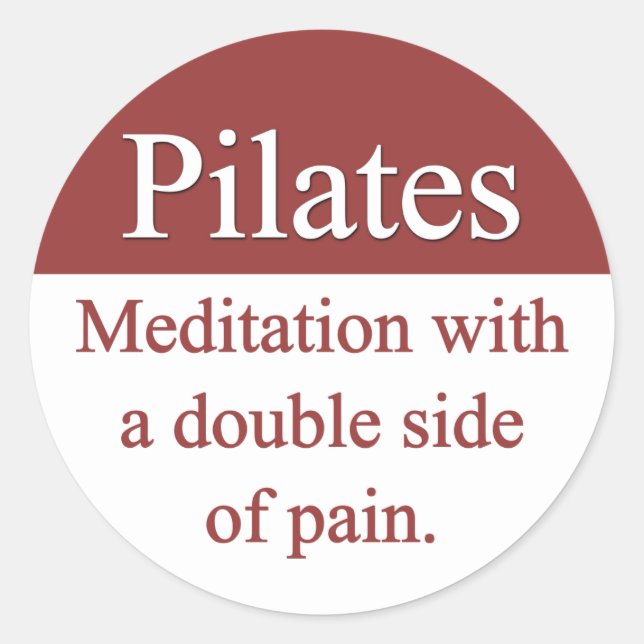 Pilates Sticker (Vorderseite)