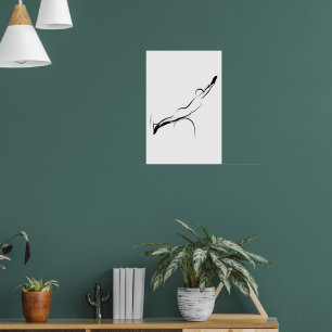 Pilates Swan Pose - Leiter Poster