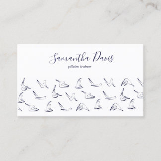 Pilates-Trainer Pilates-Inder Business Card Visitenkarte