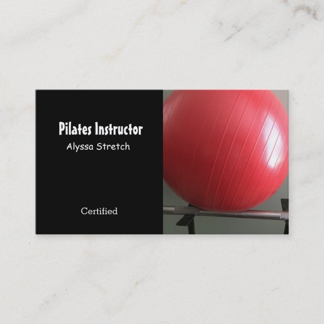 Pilates-Trainer Visitenkarte (Vorderseite)