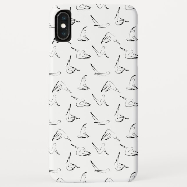 Pilates-Übungen Muster Case-Mate iPhone Hülle (Rückseite)