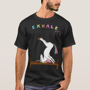 Pilates Unicorn Exhale Kontur T-Shirt