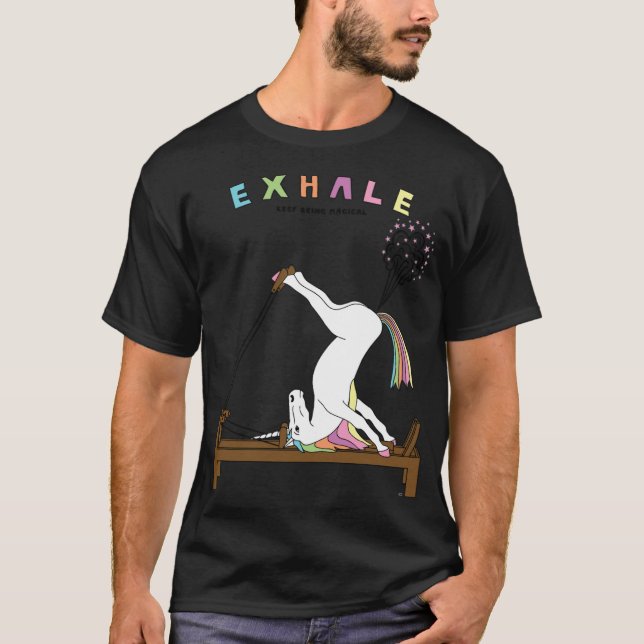 Pilates Unicorn T-Shirt (Vorderseite)