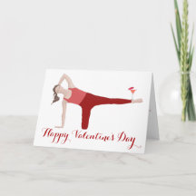 Pilates Valentinstagskarte