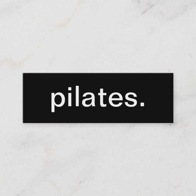 Pilates Visitenkarte (Vorderseite)