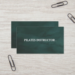Pilates Yoga Instructor Teacher Business Card Visitenkarte