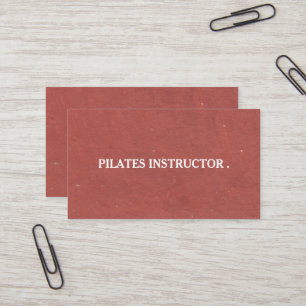 Pilates Yoga Instructor Teacher Business Card Visitenkarte