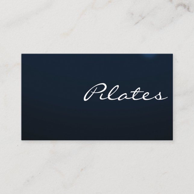 Pilates Yoga Instructor Teacher Business Card Visitenkarte (Vorderseite)