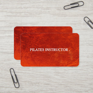 Pilates Yoga Trainer Lehrer Visitenkarte