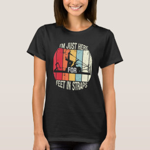 Pilates Yoga Workout Lustig Ich bin nur wegen Füße T-Shirt