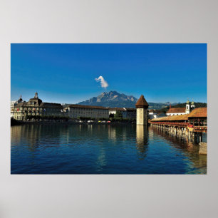Pilatus and Lucerne Poster