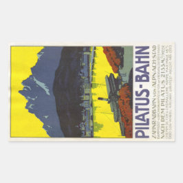 Pilatus Bahn Rechteckheber Rechteckiger Aufkleber