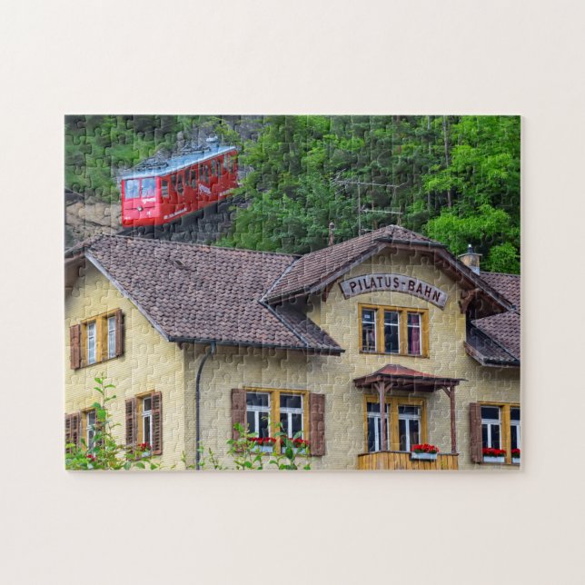 Pilatus Bahn - Zahnradbahn - 11x14 - 252 Std. Puzzle (Horizontal)