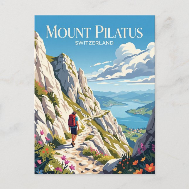 Pilatus Schweiz Postkarte (Vorderseite)