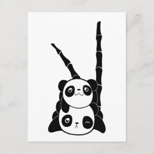 Pile der Pandas-Karte Postkarte