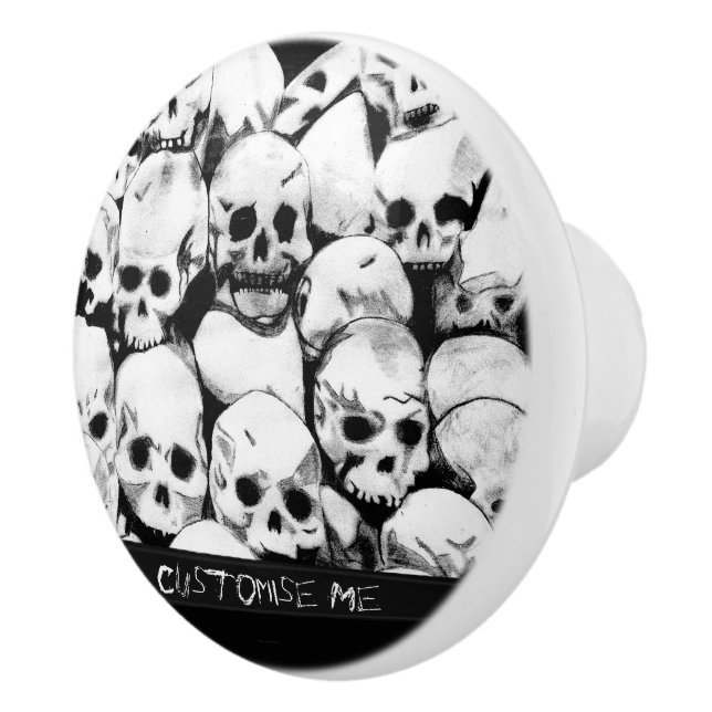 Pile-O-Skulls Keramikknauf (Rechts)