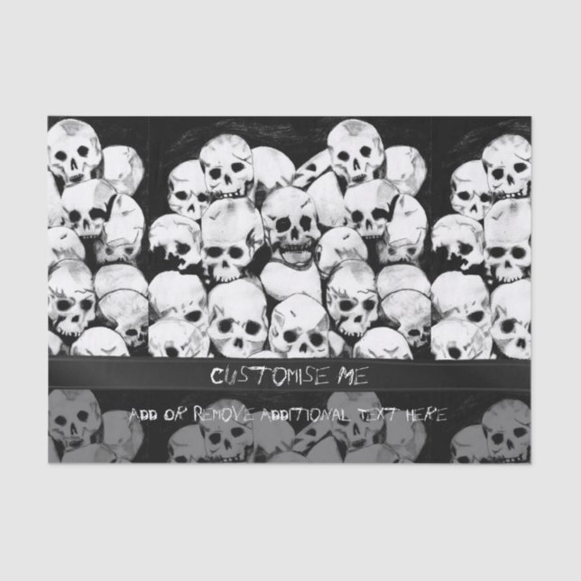 Pile-O-Skulls Seidenpapier (Vorderseite)