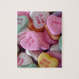 Pile of Candy Hearts Puzzle