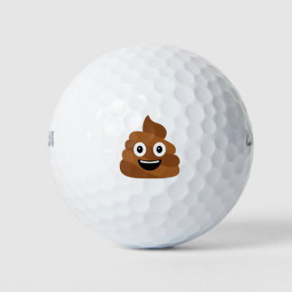 Pile of Poo Emoji Golfball