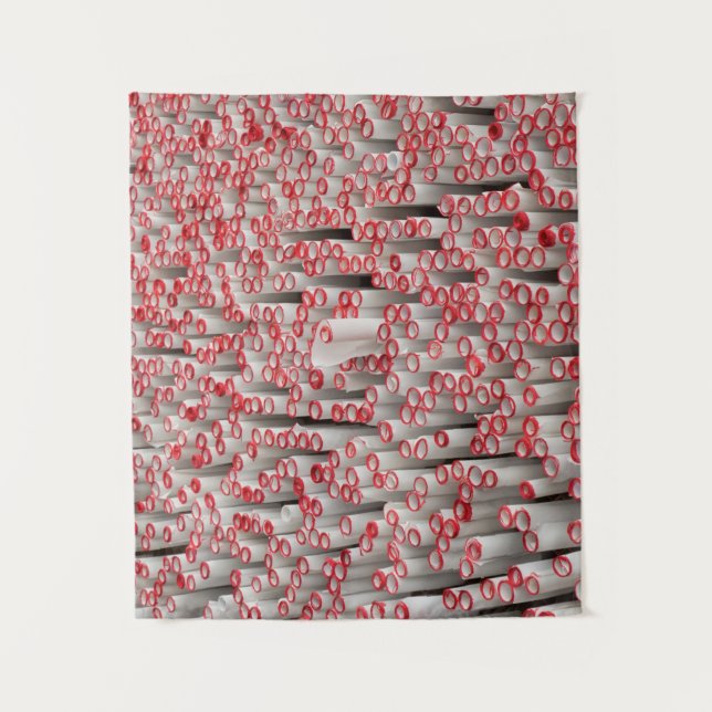 Pile of rolled papers wandteppich (Vorderseite)