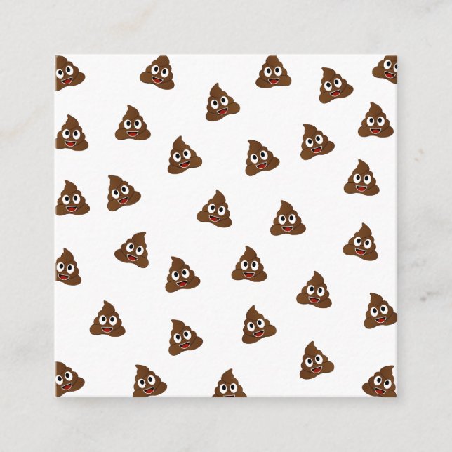 Pile von Poo emoji lächelnd kacke Begleitkarte (Vorderseite)