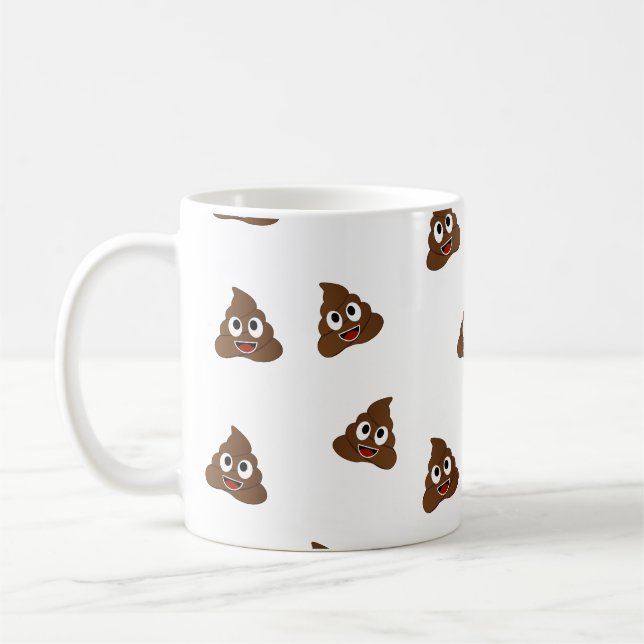 Pile von Poo emoji lächelnd kacke Kaffeetasse (Links)
