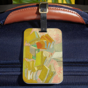 Piles französischer Romane Vincent van Gogh Gepäckanhänger