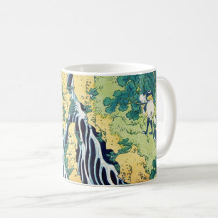 Pilger am Kirifuri-Wasserfall japanische Kunst Kaffeetasse