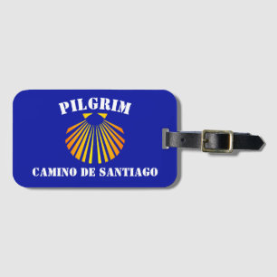 Pilger auf dem Camino Santiago de Compostela Gepäckanhänger