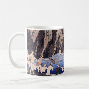 Pilger in dem Wasserfall von Utagawa Kuniyoshi Kaffeetasse