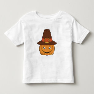 Pilger-Kürbis-Grüner Thanksgiving Kleinkind T-shirt