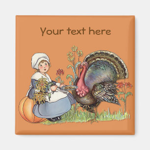 Pilger-Mädchen - fertigen Sie besonders an Magnet