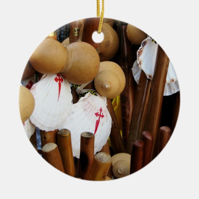 Pilger-Muschelverzierung Keramikornament (Vorne)