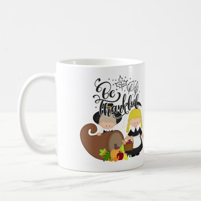 Pilgerpaar - Sei Dankbar Kaffeetasse (Links)