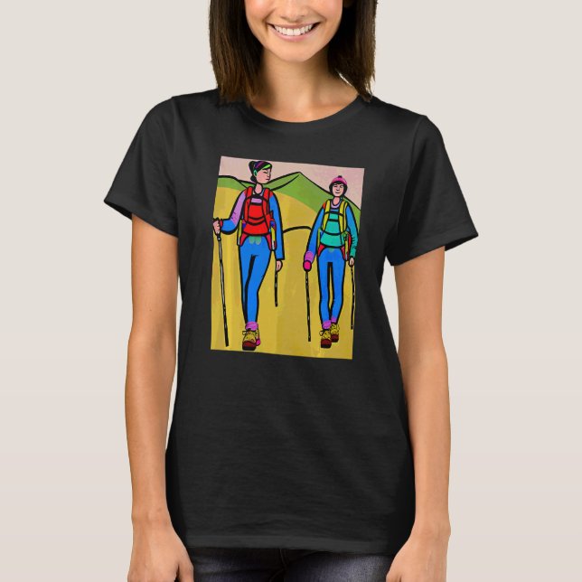 Pilgerweg des Jakobswegs T-Shirt (Vorderseite)